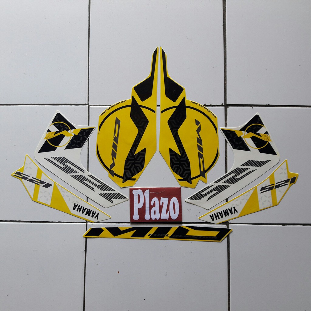 Stiker Motor Mio M3 Kuning - Moa Gambar