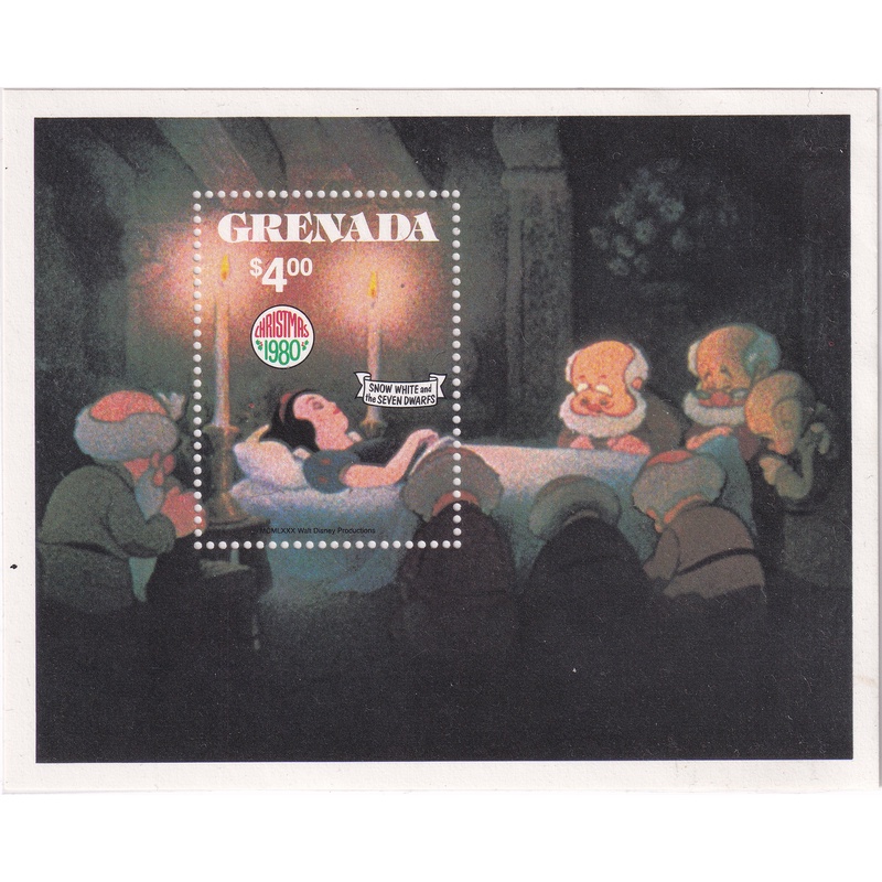 

Prangko Grenada 1980 - Christmas - Scenes from Walt Disney's "Snow White and the Seven Dwarfs