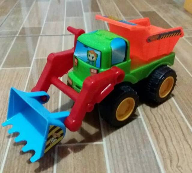 MAINAN MOBIL TRUK BULDOZER - TRUCK ANAK EDUKATIF - KENDARAAN EDUKASI