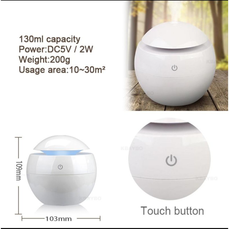 taffware minimalis air ultrasonic aroma humidifier humi k-003-1