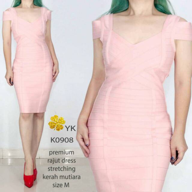 Osbbdress 0908 minidress bb rajut dress import bodycon dress pink