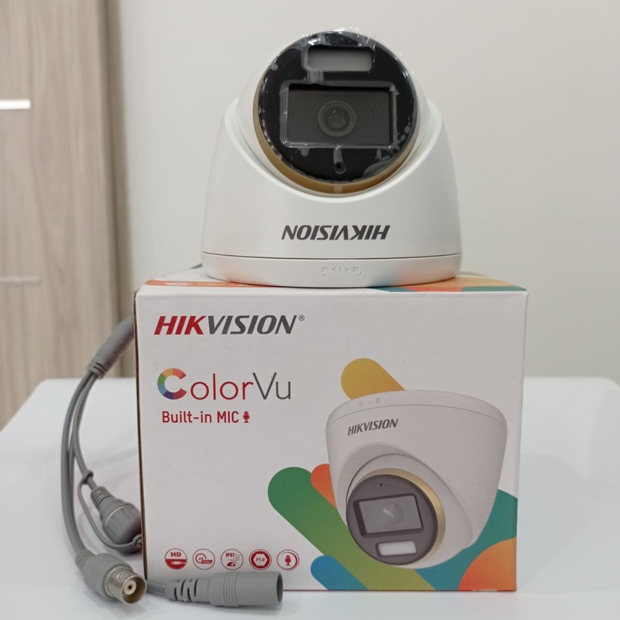 Kamera Cctv Hikvision Indoor 2CE72DF3T-FS ColorVu 2mp Full Hd 1080p Audio