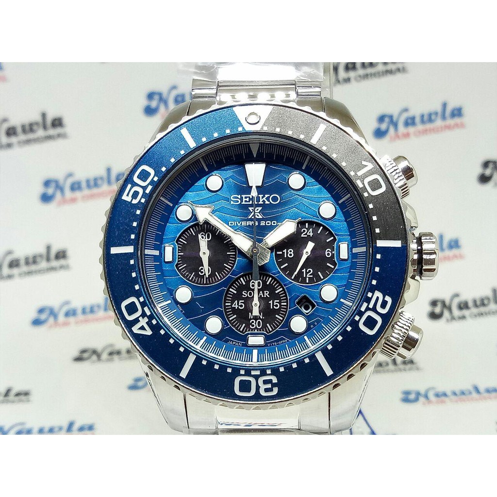 Seiko Prospex SSC741P1 Solar Blue Ocean - Jam Tangan Pria SSC741