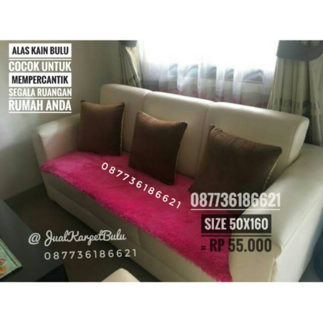 ALAS KAIN BULU UNTUK SOFA