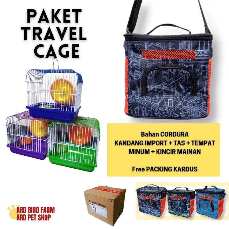 Travel Cage Kandang Untulan Tas untulan COD Burung Lovebird Sugar Glider hamster landak mini hewan