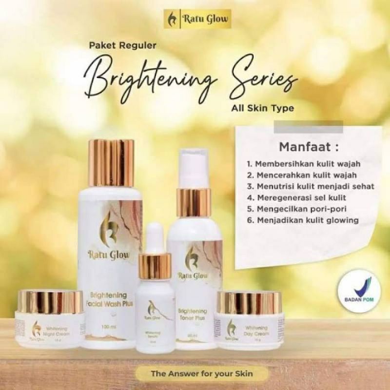SKINCARE RATU GLOW ACNE/BRIGHTENING 100% ORI