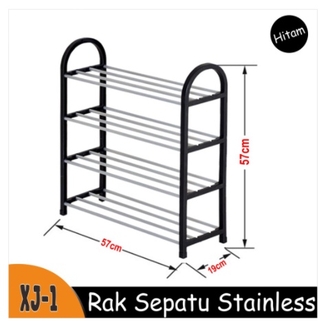 Rak Sepatu Stainless Rak Sepatu Murah Mudah Bongkar Pasang rak sepatu portable rak sepatu susun praktis Rak Sepatu Stainless mudah Bongkar Pasang Rak susun rak sepatu portable Rak serbaguna XJ-1/XJ-2