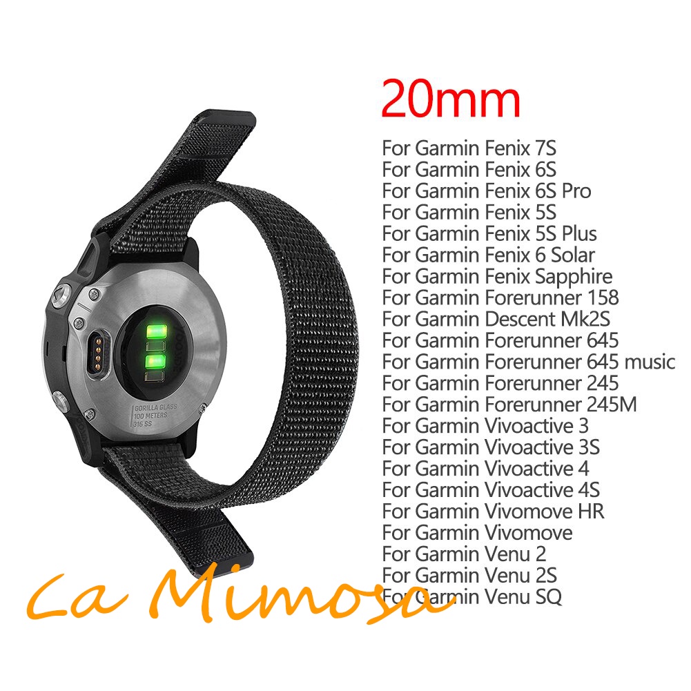 Terbaru Strap Nylon Loop 20mm Garmin Fenix 7s Fenix 6s Fenix 5s Sport Watch