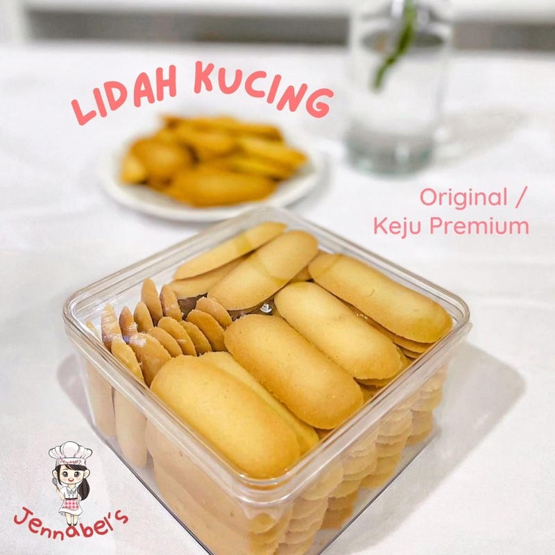 

Lidah Kucing Original - kue kering - cookies - cemilan - cemilan enak - cemilan ringan - hampers lebaran - hampers idul fitri