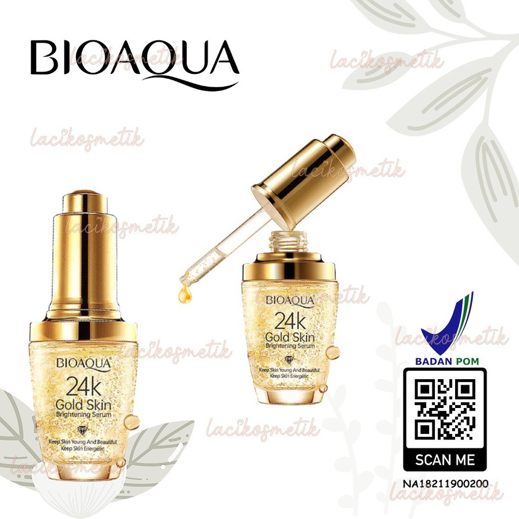 ✨LACIKOSME✨ BIOAQUA SERUM WAJAH 24K GOLD ESSENCE CREAM  - SERUM GOLD BIOAQUA BPOM ORIGINAL