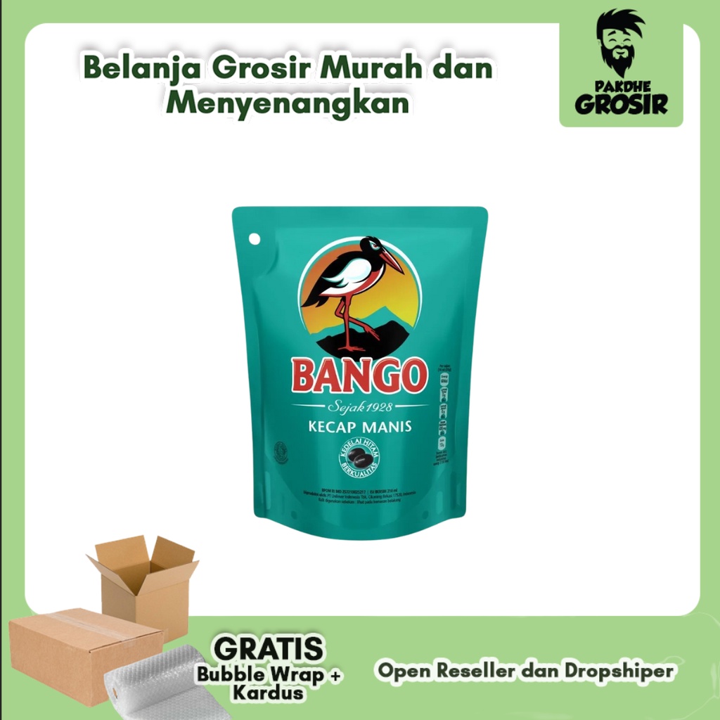 

Kecap Bango 210 ml Pouch Refill / Kecap Manis