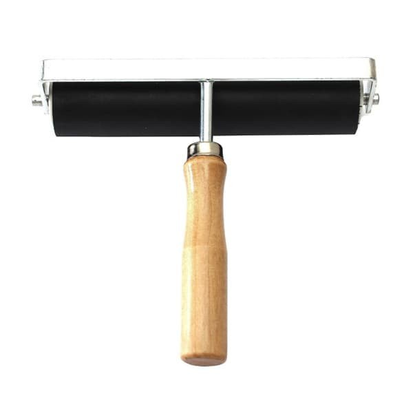

Rubber Roller 15cm (Wood Handle)