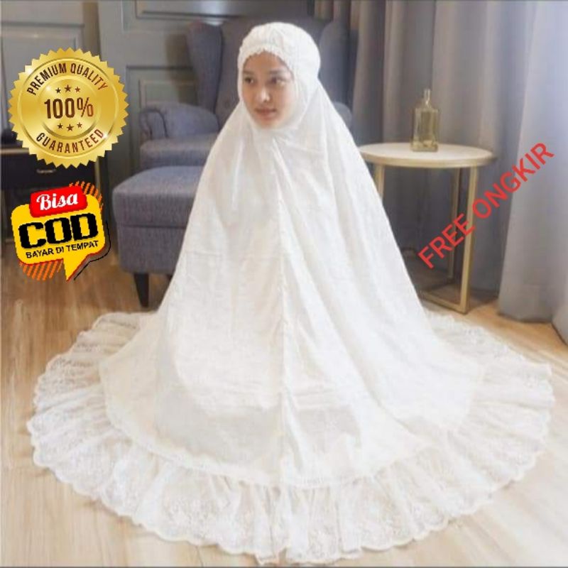 Mukena Mahnoor Sutra Original Tile Premium Seserahan Mukena telekung sutra paris ORI Lis sabuk premi