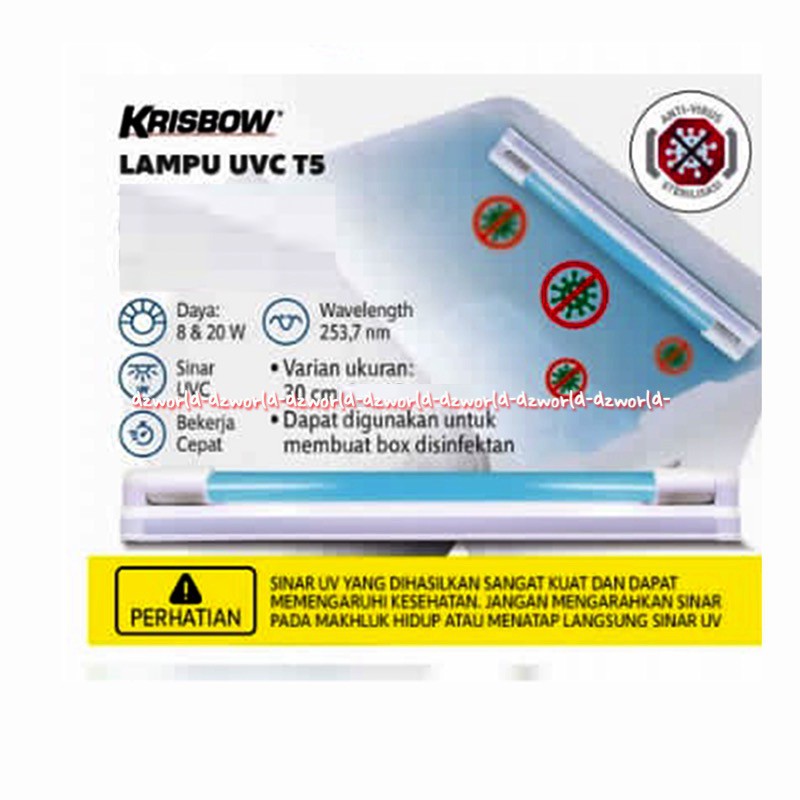 Krisbow UVC Light Lampu Sinar UV Panjang 30cm Untuk Membunuh Bakteri