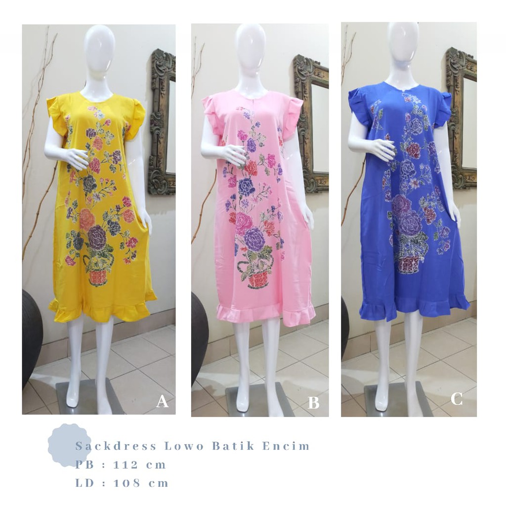 SACKDRESS BATIK ENCIM / DASTER / DASTER TIDUR / DASTER BUSUI / HOME DRESS