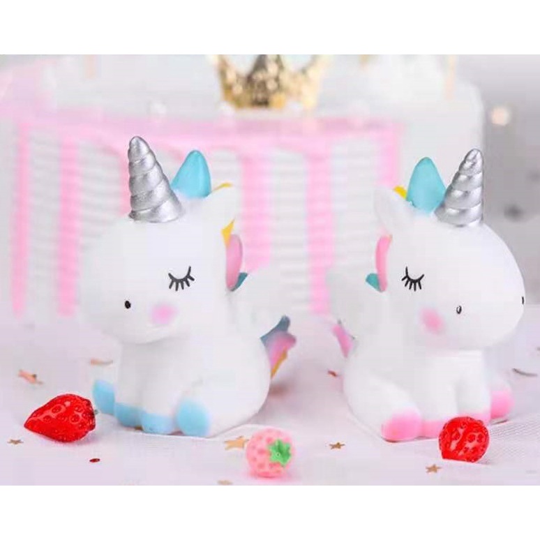 Cake Topper Figure Hiasan Kue Karakter Type Unicorn Horse /Pcs