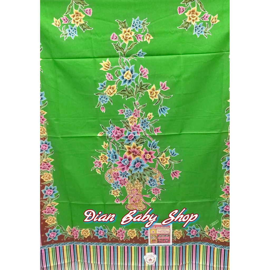 Kain Gendong Bayi Bagus - UNGGUL JAYA (( MAHKOTA Corak BUNGA KERANJANG )) Jarik Batik Panjang .