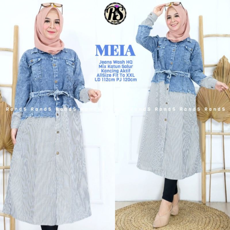 tunik jeans meia