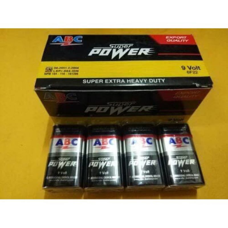 Baterai ABC Super Power 9V Batre 9V ABC Super Power