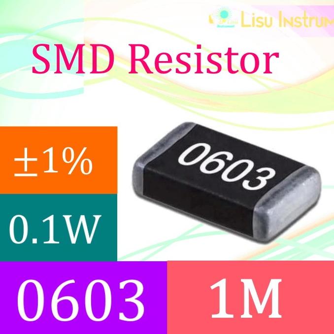 1M 0603 1% Thick Film Resistors SMD Chip Resistor 1004 1M lisuin90 Juara