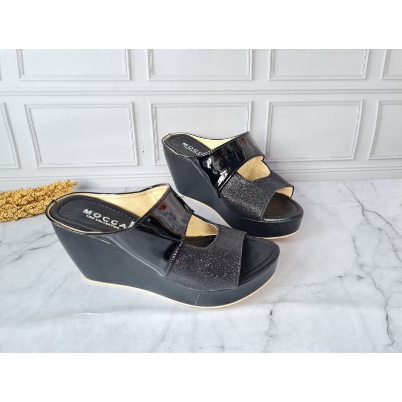 ABBUSHOES DL 47 Sandal Wedges Untuk Wanita