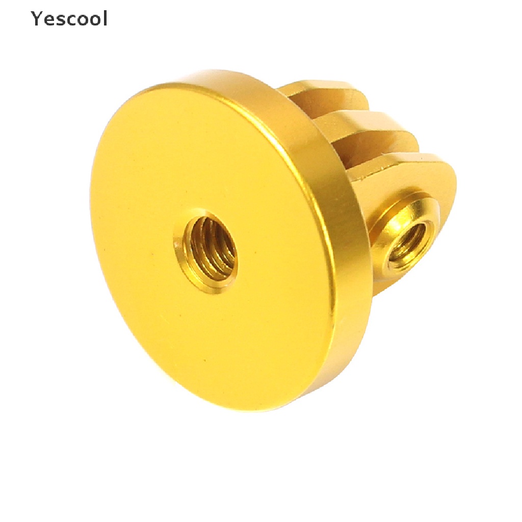 Yescool For Gopro Tripod Mount Adapter 1/4 Thread Adapter CNC Aluminium Alloy .