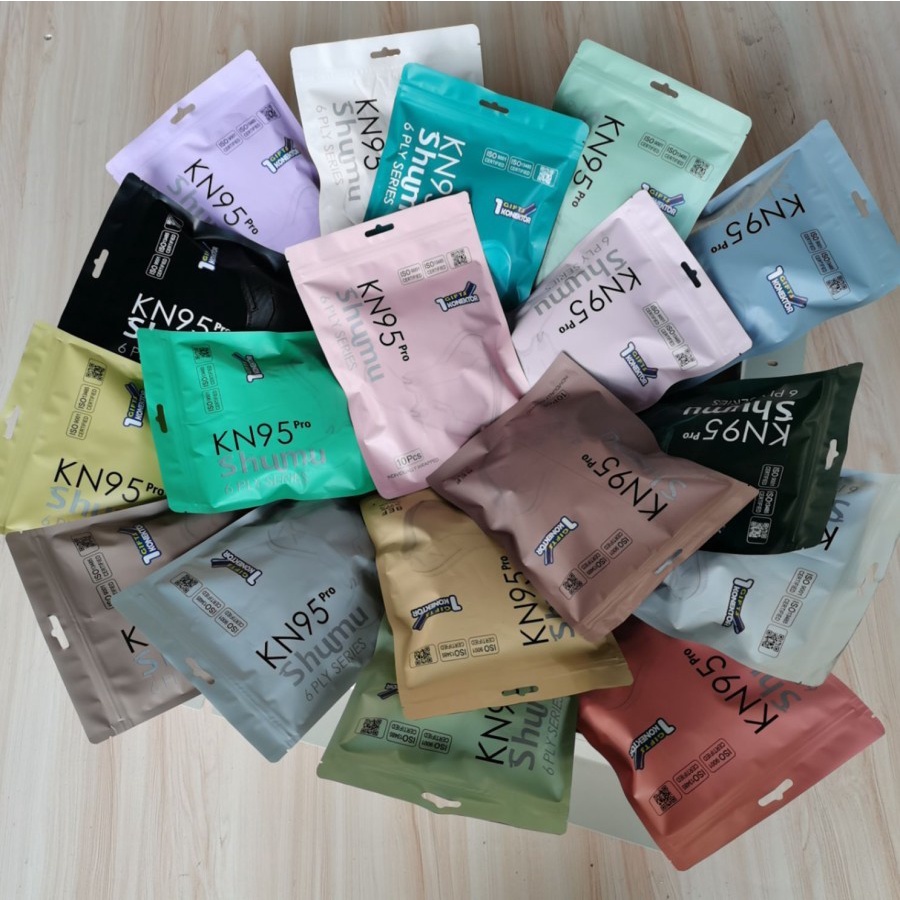 Masker KN95 Shumu Pro 6 PLY Tebal Original Premium Masker 10PCS