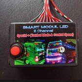 Smart Modul Strobo DC auto 12-24V. 8 Channel/10 mode