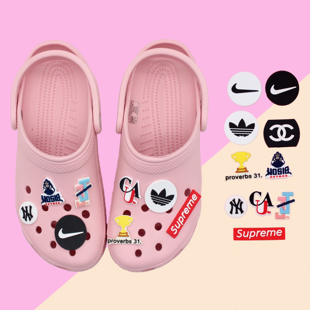 Merek trendi Jibbitz Lubang Sepatu Crocs Pin shoe charms sandal Accessories DIY Dapat Dilepas decorate Untuk Hadiah anak