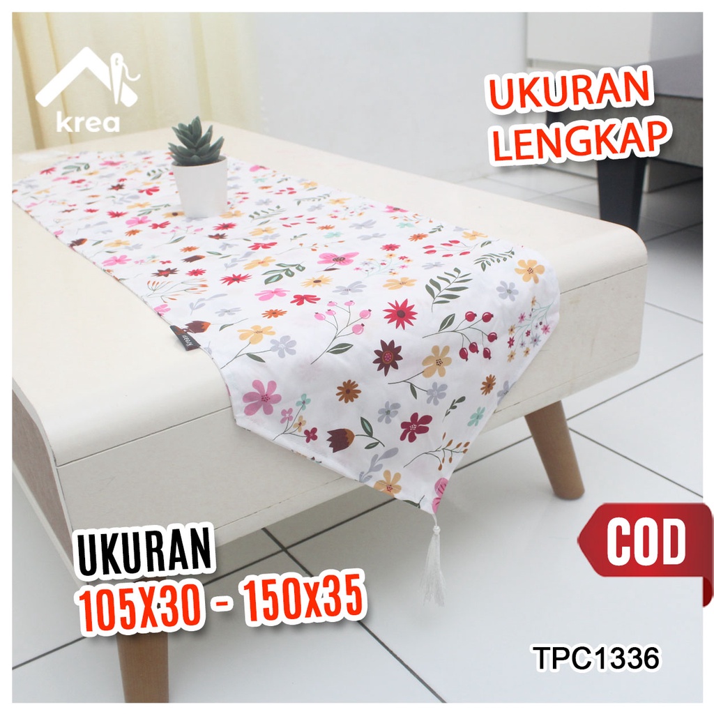 Taplak Meja / Table Runner Ukuran 105x30 - 150x35 TPC1336