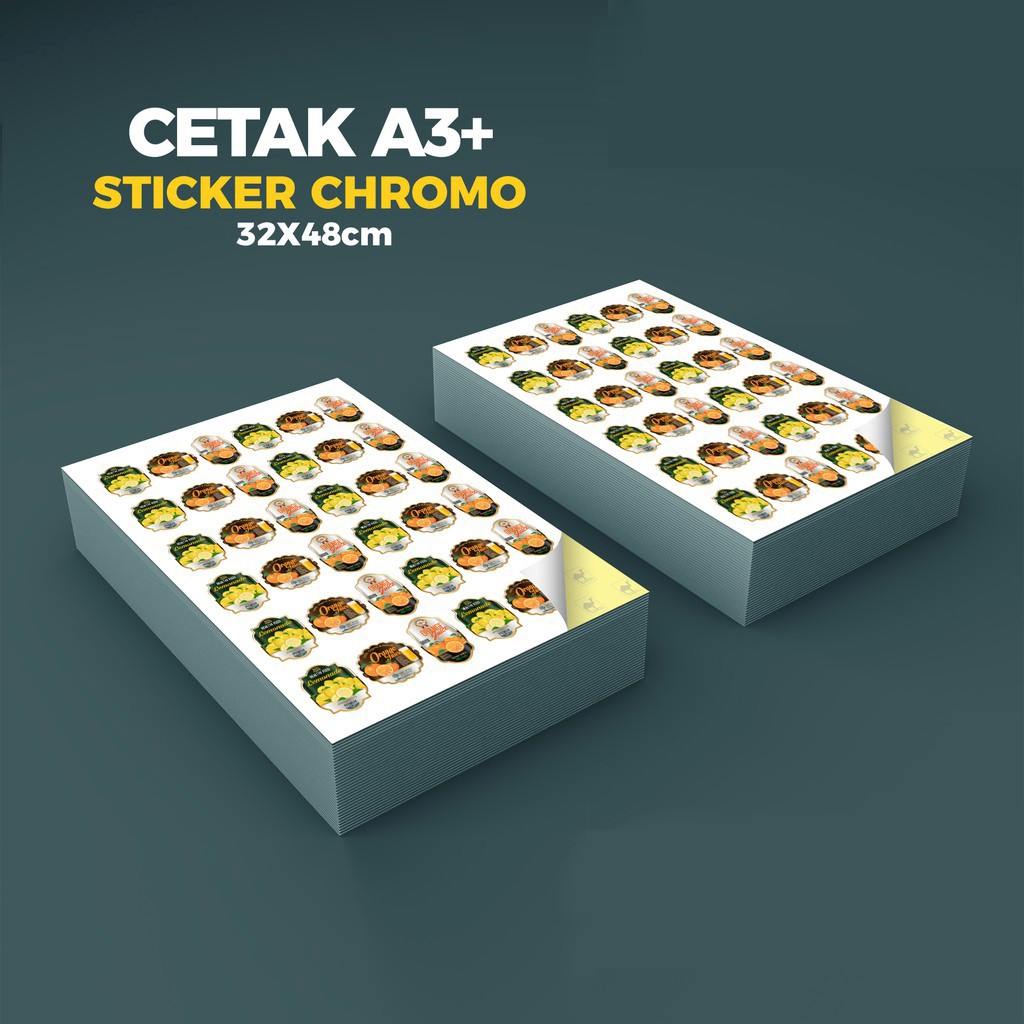 

STIKER KROMO A3+ LABEL MAKANAN & PRODUK LAINNYA ECERAN/GROSIR