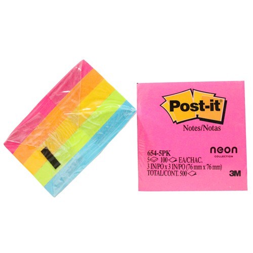 

(TERLARIS) Post it 3M 654 warna