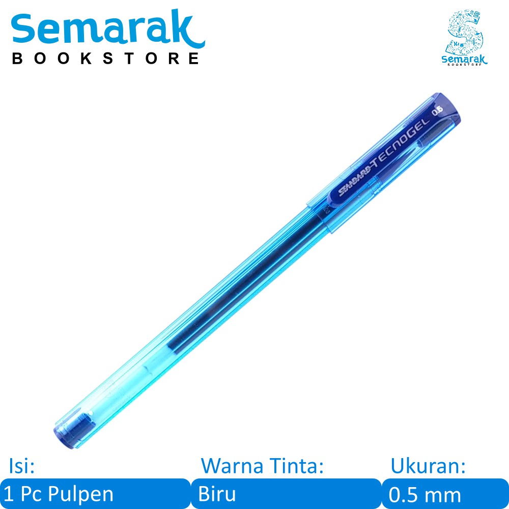 

Standard Tecnogel Pen Gel 0.5 - Biru