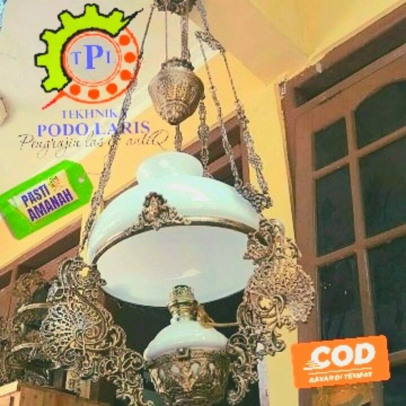 Jual LAMPU GANTUNG KLASIK JAWA BETAWI DIAMETER 40 CM | Shopee Indonesia