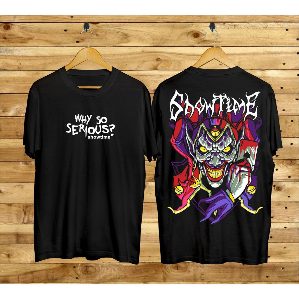 Kaos Tshirt Pria Terbaru Samurai Jepang Why So Serius Warna Hitam Distro Lengan Pendek Motif Sablon Bergambar Keren