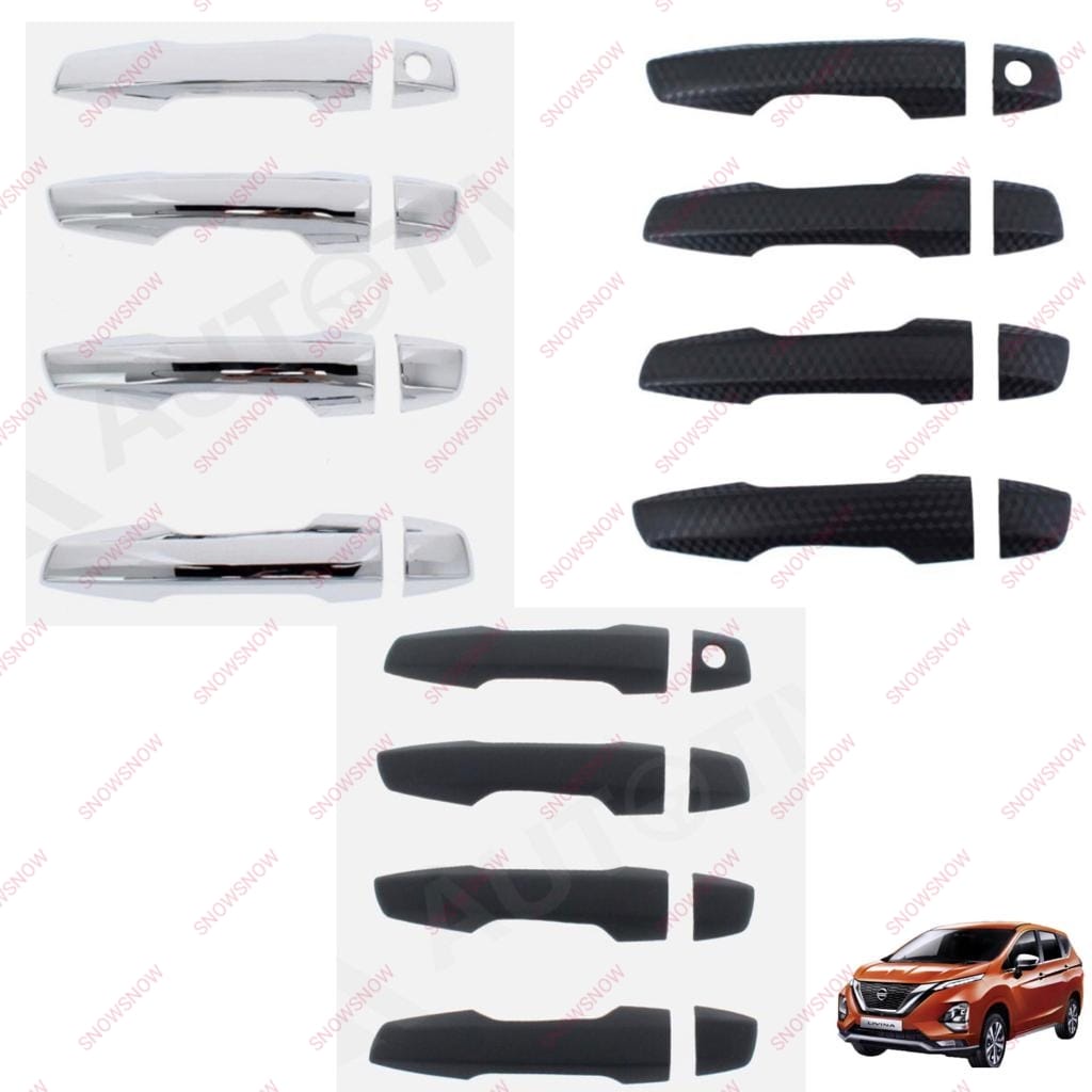 Cover Handle Xpander Livina 2019 2022 UP Standar Hitam Chrome Carbon