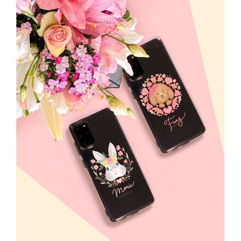 Casing HP Floral Bunny/Poodle