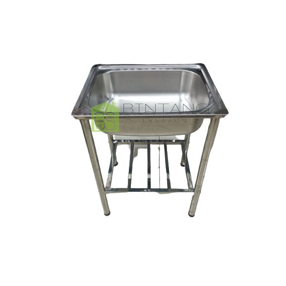 BAK CUCI PIRING TECHNOSINK SINK DENGAN KAKI STAINLESS CPK 60X48 CM