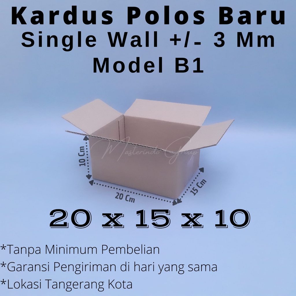 

Kardus | Box | Karton Polos 20x15x10 Cm