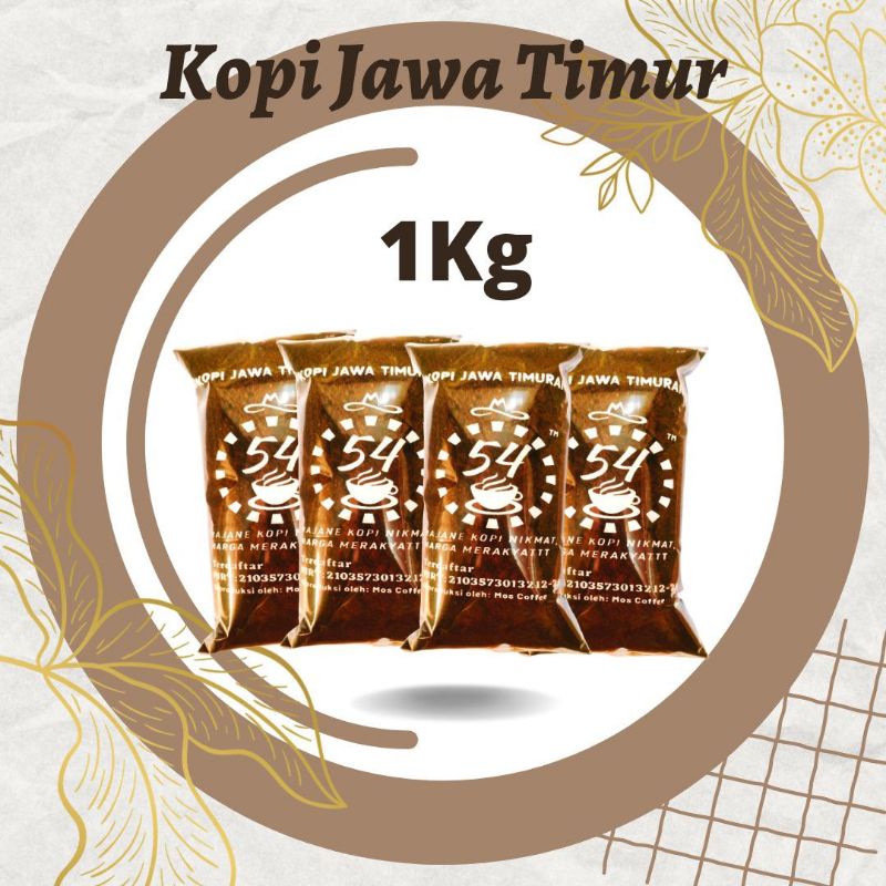 KOPI BUBUK 54 MURNI 1KG / SATU KILO COFFEE TUBRUK JAWATIMURAN RASA DAN AROMA MANTAP