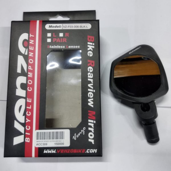 Kaca Spion Sepeda Bar End Tanduk Venzo Stainless Steel Left Kiri Saja