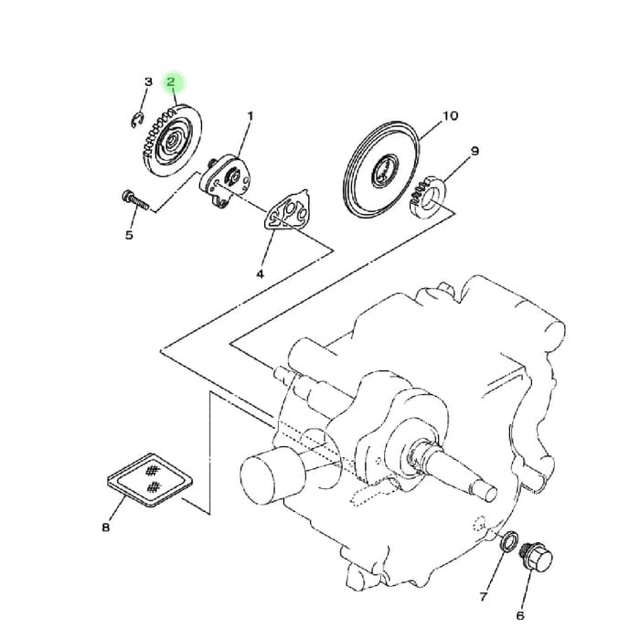 GEAR GIR GIGI POMPA OLI JUPITER Z ASLI ORI YAMAHA 5TP E3325 00