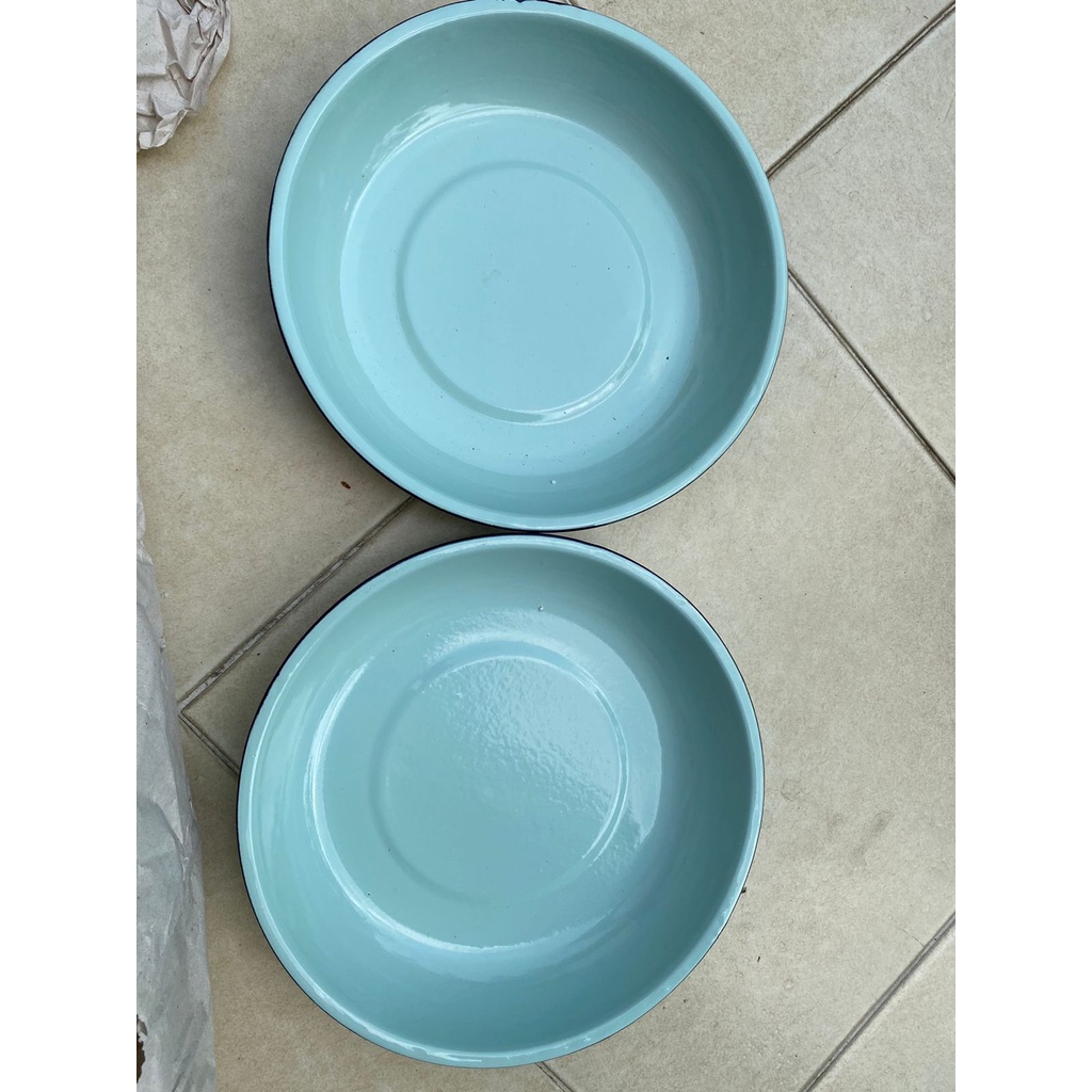 Nampan / loyang Enamel Polos 26 cm