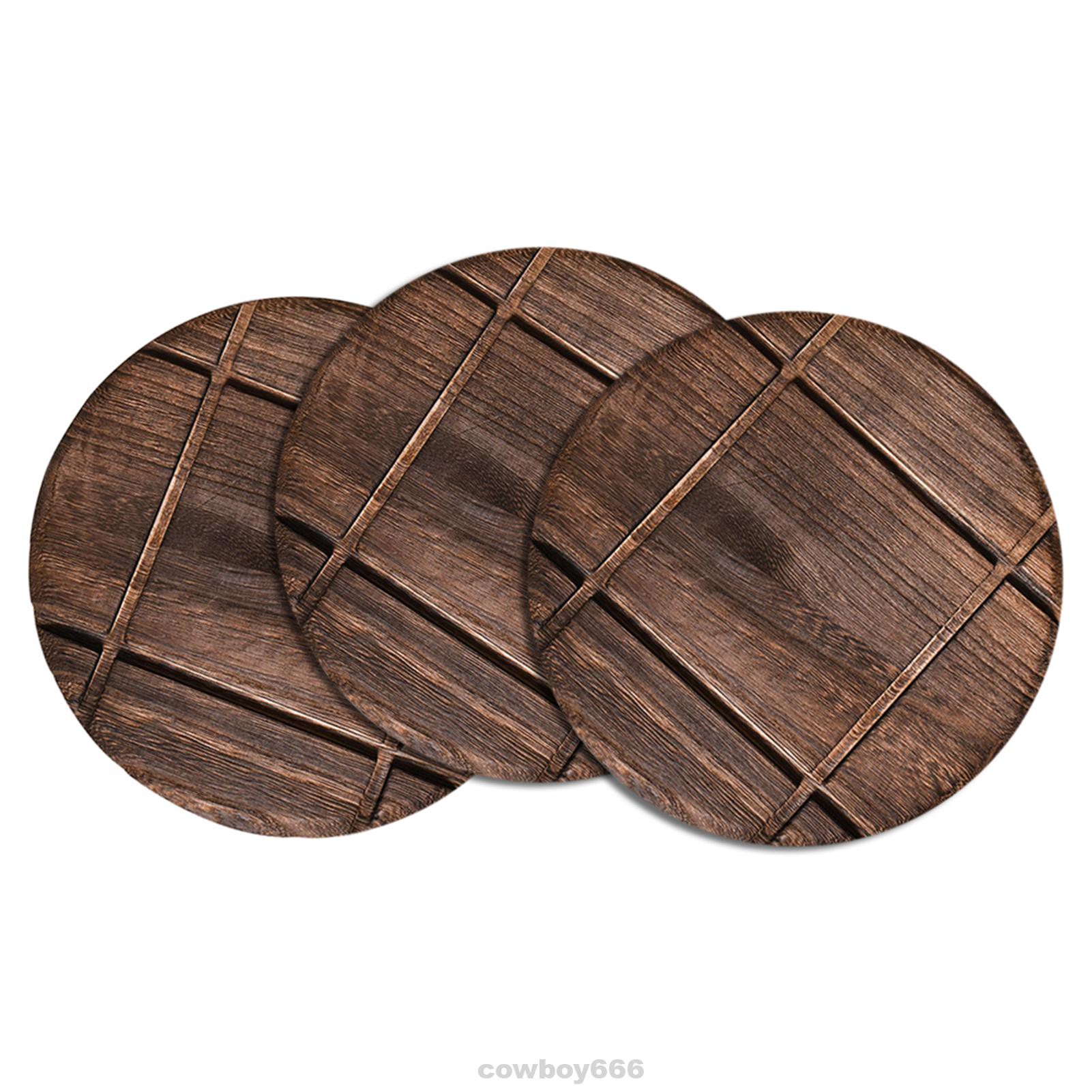 3pcs Home Protective Heat Resistant Vintage Dining Table Hot Pot For Countertop Wood Trivet Shopee Indonesia