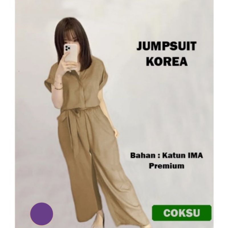 Baju Setelan Wanita Jumpsuit Korea Jumpsuit Gisella Murah Berkualitas Terbaru