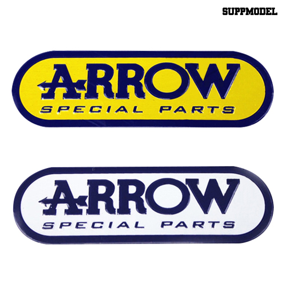Stiker Decal Pipa Knalpot Motor 3D Bahan Aluminum Alloy Tahan Panas