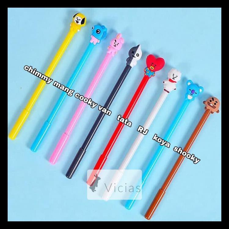 

Pen01 - Pulpen Pena Bts Bt21 Korea Kpop Chimmy Tata Cooky Koya Van Rj Termurah