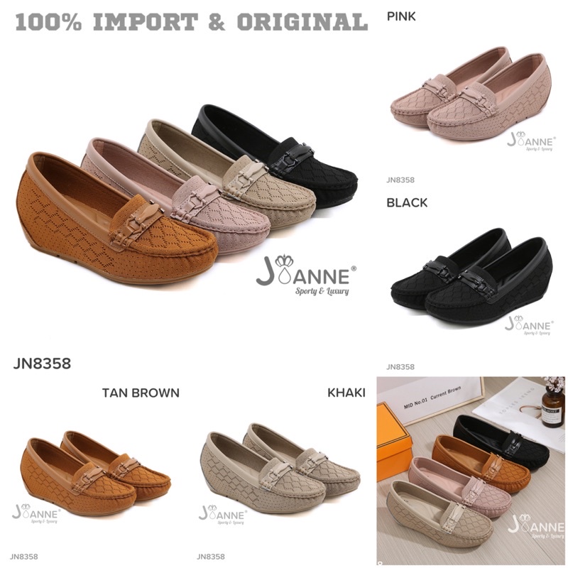 [ORIGINAL] JOANNE Wedges Shoes Sepatu Wanita #JN8358