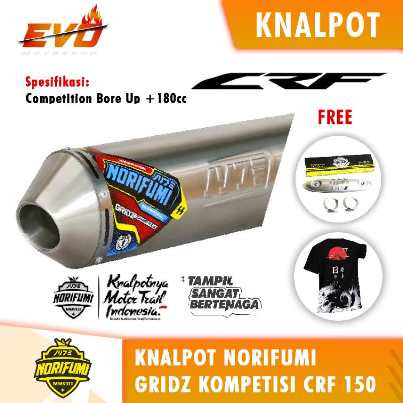 knalpot norifumi crf 150 gridz kompetisi