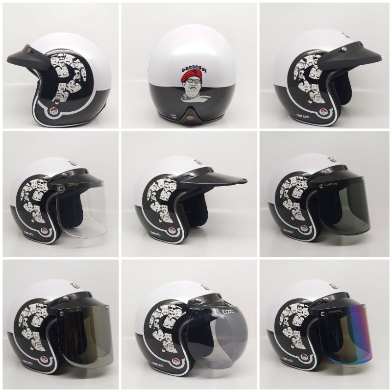 Helm Jpx JP New Bigie Retro Lis Crum Prediksi